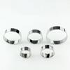 5PCs Round Stainless Steel Biscuit Mold Dumpling Skin Cutting Mold DIY Biscuit Pastry Cake Baking Tools Kitchen Baking Gadget