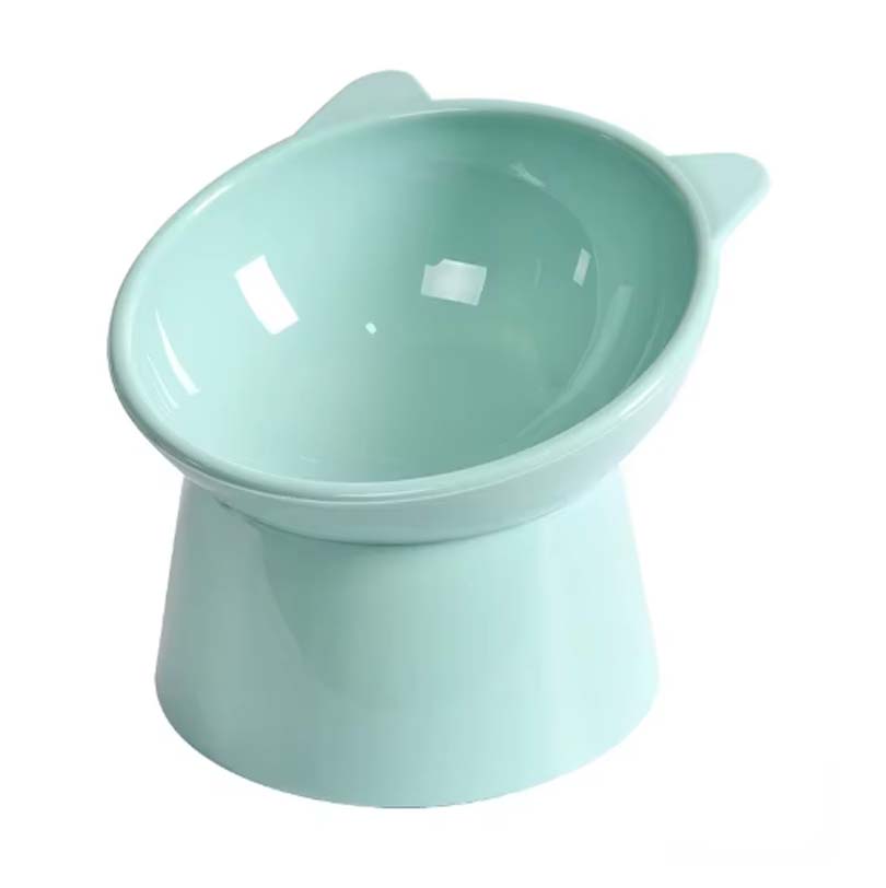 Odchylana miska na karmę dla zwierząt, wysoka dolna osłona szyi, zapobiegająca zadławieniu, miska na wodę dla psów i kotów, zapobiegająca wysypywaniu się artykułów do karmienia psów