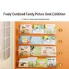 Wall-Mounted Children's Transparent Bookshelf: Punch-Free Storage Rack for Books