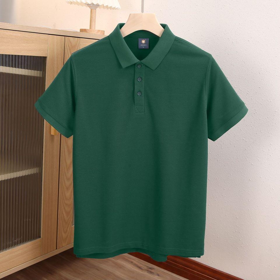 Oddychające Wygodne Bluzki Styl Casual Koszule Jednokolorowe Męskie i Damskie Koszule z Krótkim Rękawem z Klapami Letnia Odzież Robocza T-shirt YG-920J