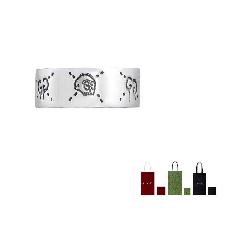 GUCCI Ghost Skull Ring Silver 455318-J8400-0701