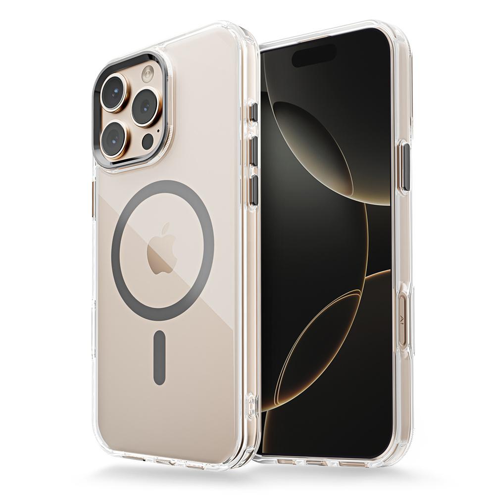 Luxury Magnetic Transparent Phone Case for iPhone 16 11 12 13 14 15 Pro Max Magsafe Wireless Charge Shockproof Clear funda Cover