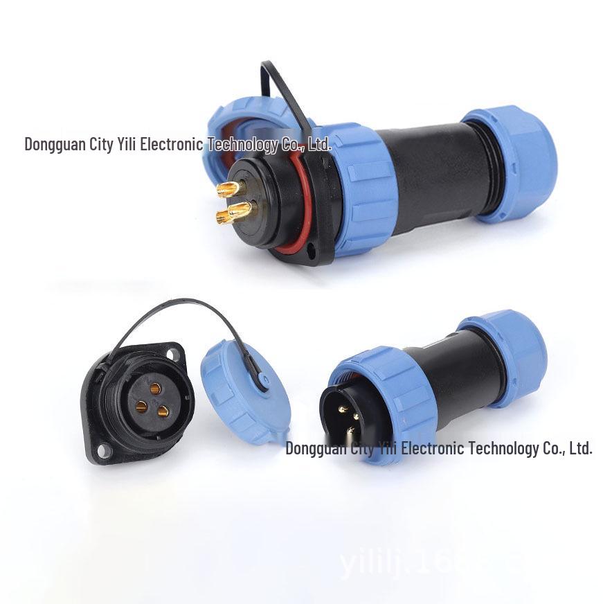 SP21 Diamond 23-Pin Aviation Plug Socket, IP68 Waterproof Male & Female Connector