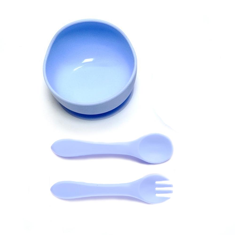 4pcs Infant PlateInfant BowlSuction CupSilicone CompartmentFeeding ToolsSet of Drop-proof plus Scald-proof Tableware