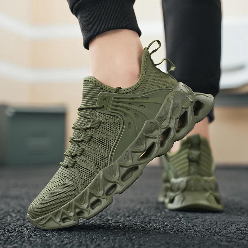 Men's Athletic Mesh Sneakers Lightweight Comfortable Running Shoes for Men Soft Sole Non Slip Casual Shoes Outdoor Walking