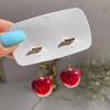 Trendy Creative Cherry Drop Earrings - European & American Style