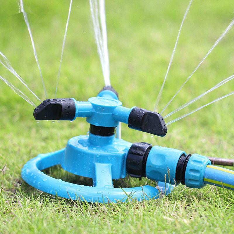 360 Degree Automatic Rotating Garden Lawn Water Sprinklers System Quick Lawn Rotating Nozzle Garden Yard Irrigation Supplies