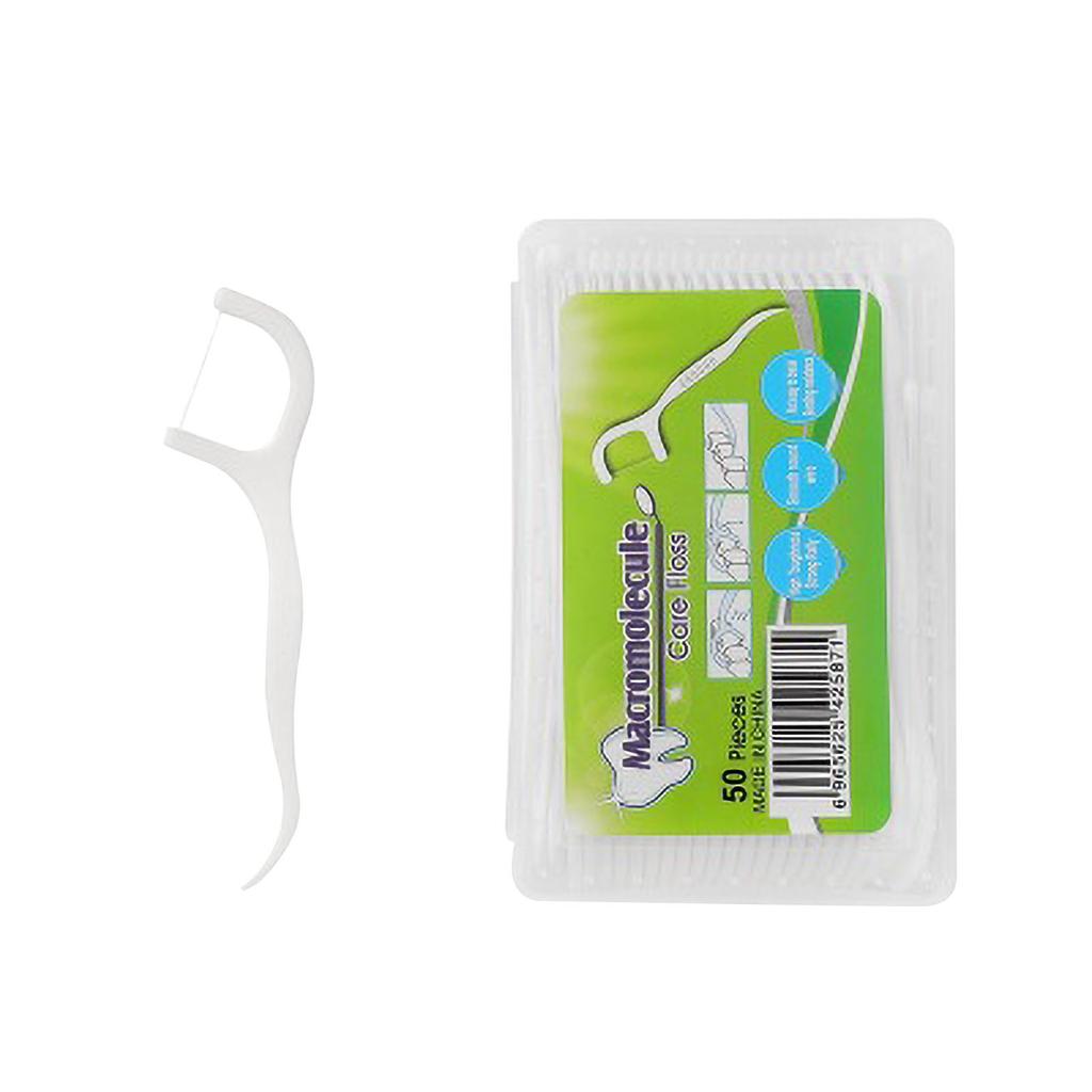 50 Household Boxed Disposable Plastic High-strength Tooth Cleaning Tools