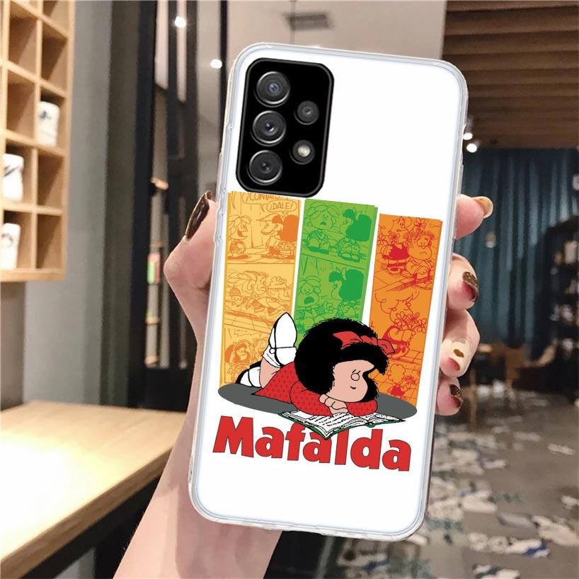 Cartoon Niedliche Mafalda Weiche Handyhülle Für Samsung Galaxy A52 A42 A32 A12 A22 A51 A50S A30S A20S A10S A71 A41 A31 A21S A40 A20E A7