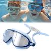 Kids Swim Goggles Anti-Fog UV Protection Leak-Proof Pool Swimming Goggles with Nose Clip Earplugs for Boys Girls Youth Toddler 3-15 Years