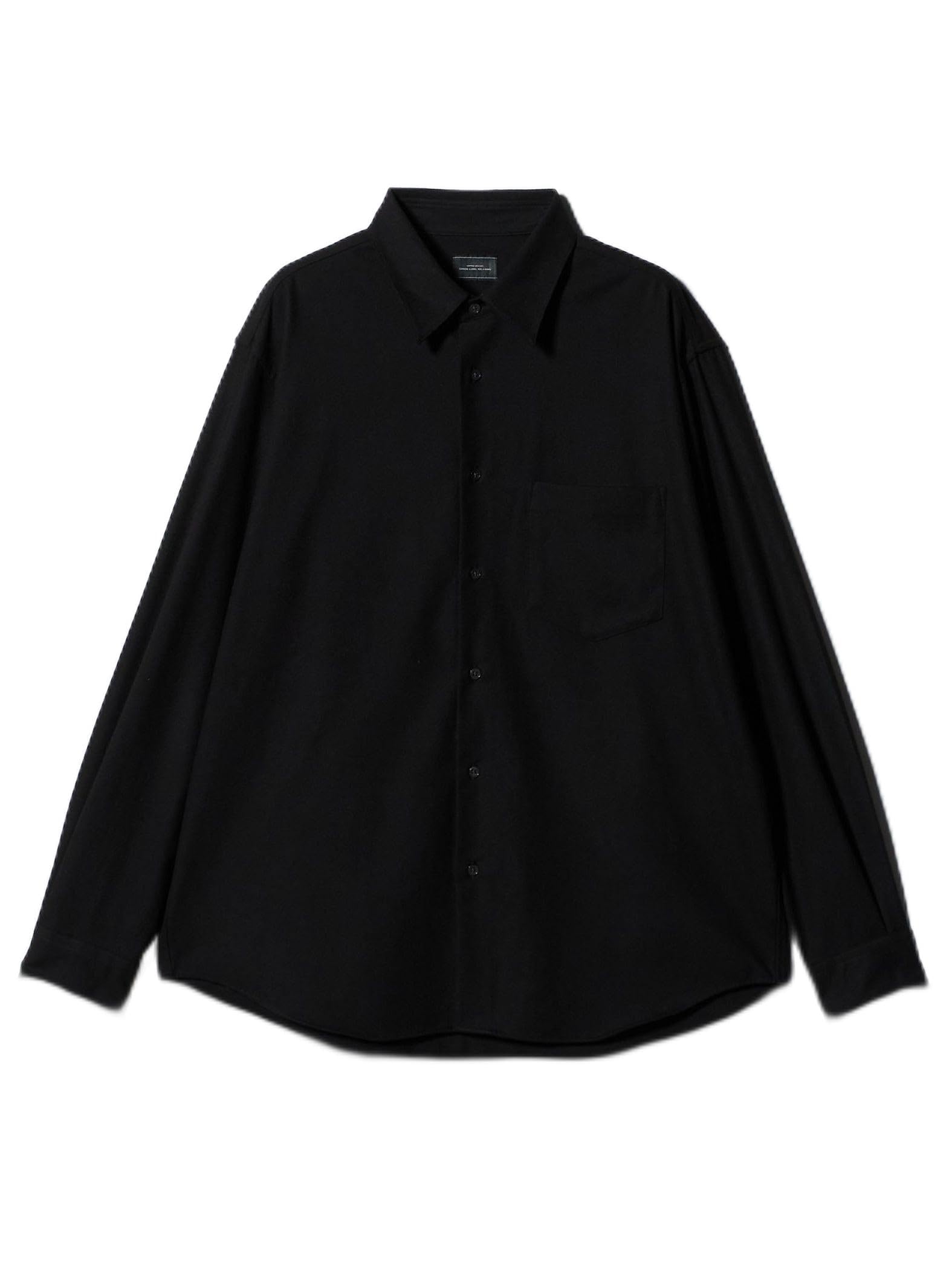 

United Arrows Green Label Relaxing TR Flannel Just Loose Regular Collar Shirt - Stretch - 32111000020 0930 BLACK(09) S