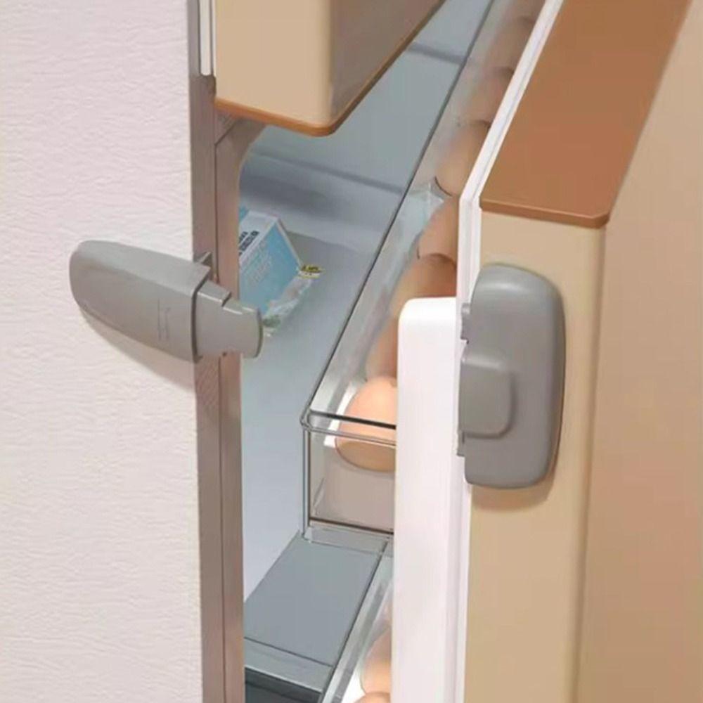 Door Lock Catch Fridge Lock Double Buckle Baby Proof Lock Cabinet Lock  Child Proofing