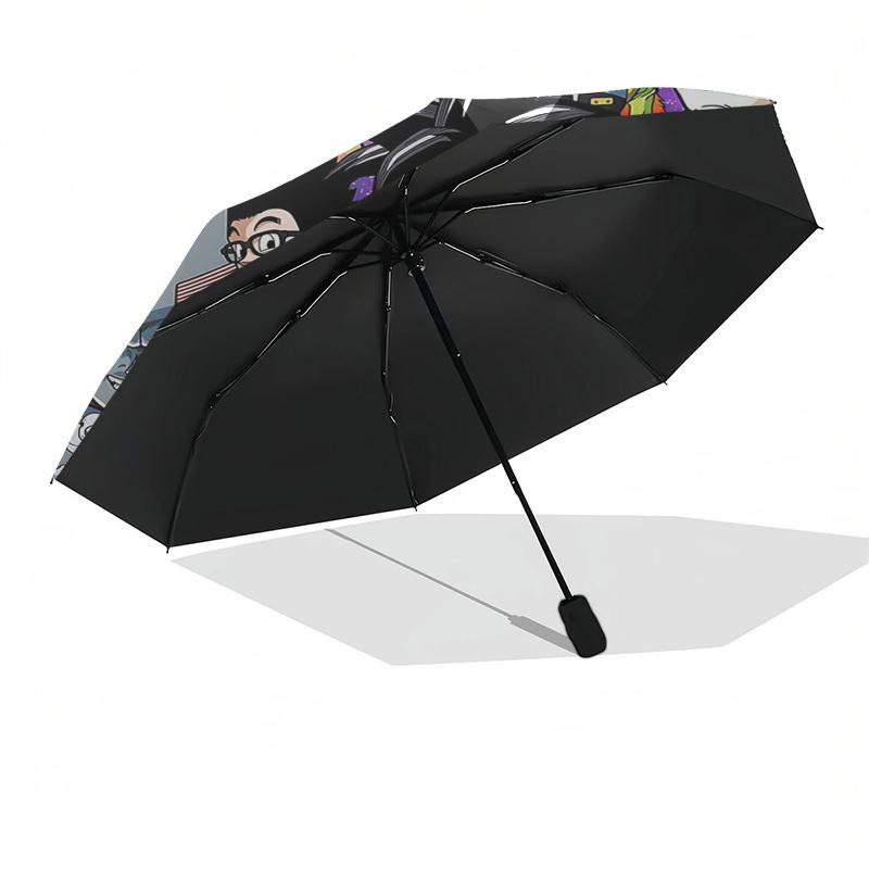 1pc Dragon Ball Z Goku Vegeta Automatic Opening/Closing Umbrella with 3-Fold Design, Perfect Gift for Fans, Travelers, Daily Use, Festival Present.C01