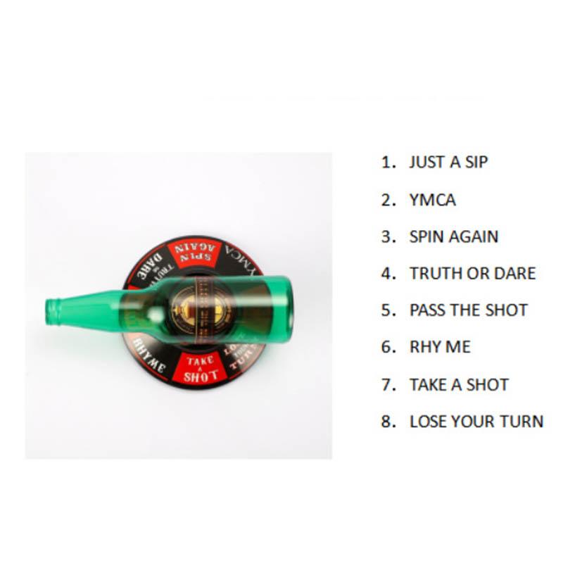 Party DrinkingTurntable Toys Simulation Bottle Turntable Bar KTV Entertainment Interactive Funny Game Punishment Props