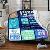 19 Years Birthday Celebration Four Seasons Blanket Customized With Your Name Lightweight And Warm Perfect Gift For Home Office Camping Sofa Travel