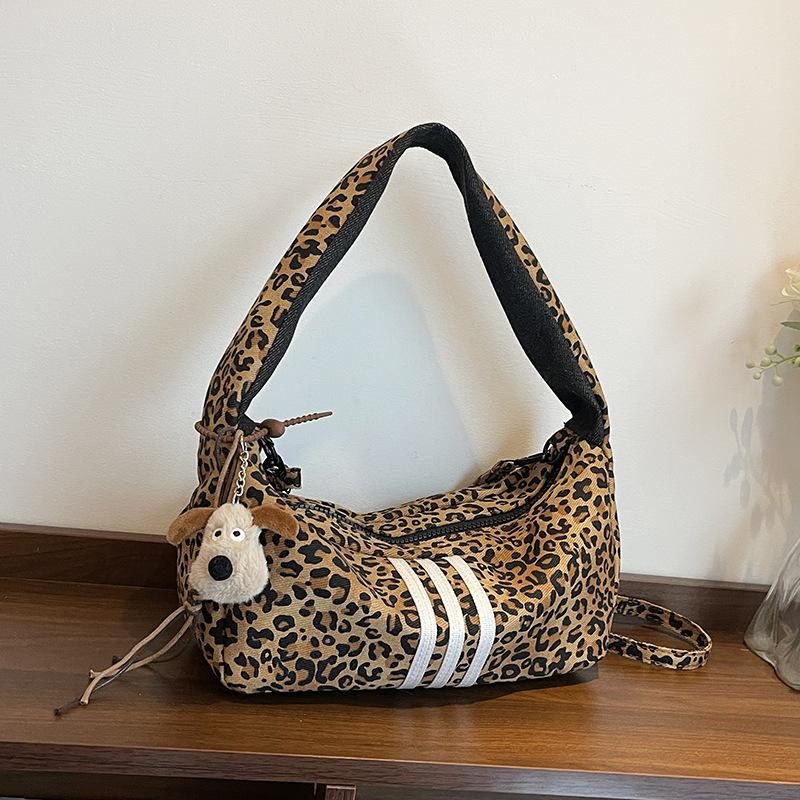 Summer New Handbag Casual Women's Bag Leopard Print Trend Underarm Bag Fashion Shoulder Bag