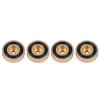 4PCS 30*10mm Aluminum Alloy Amplifier Feet   Amplifier Pads Feet Silver