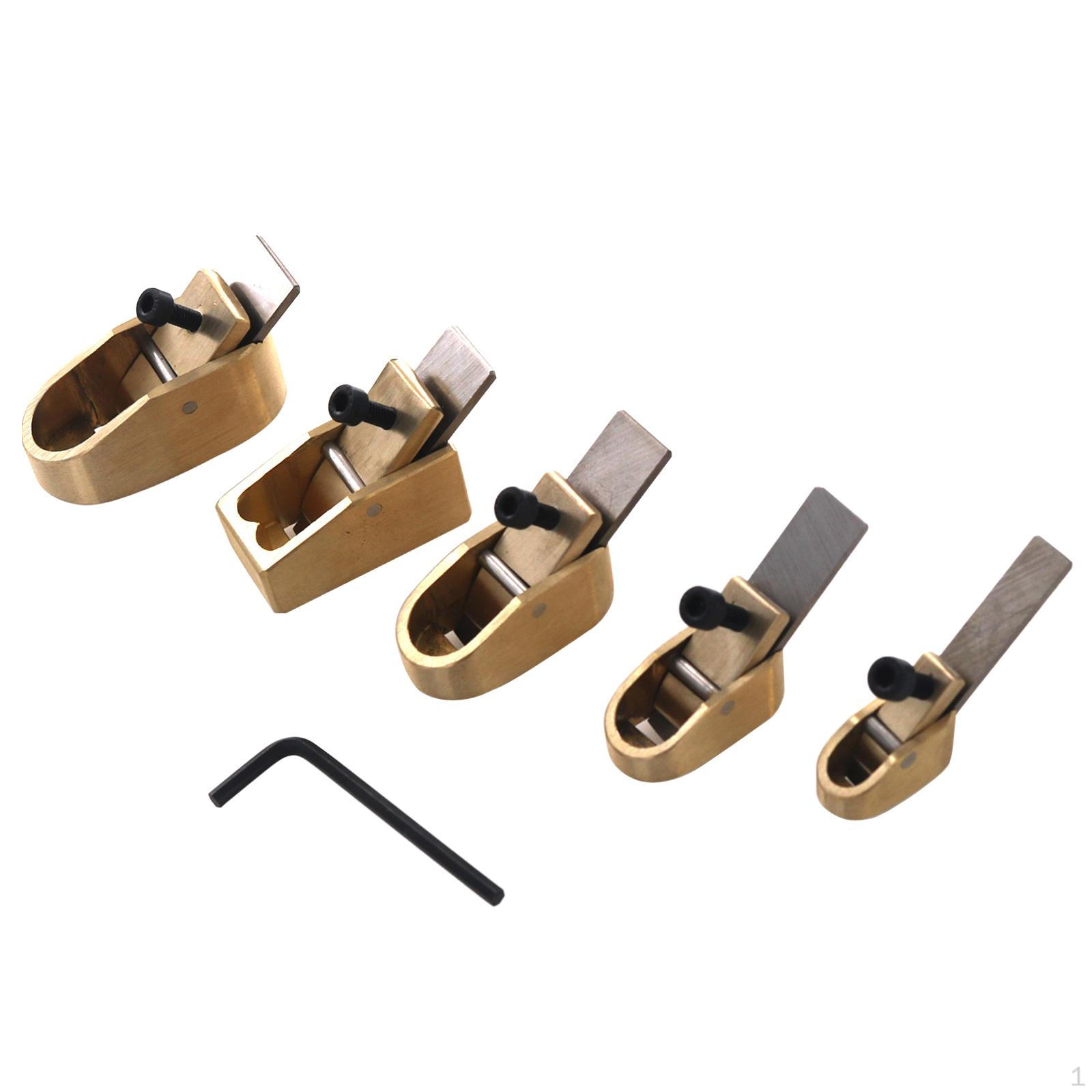 

5 Pcs Thumb Plane for Violin Woodworking Luthier Tool Easy to Use Bronze