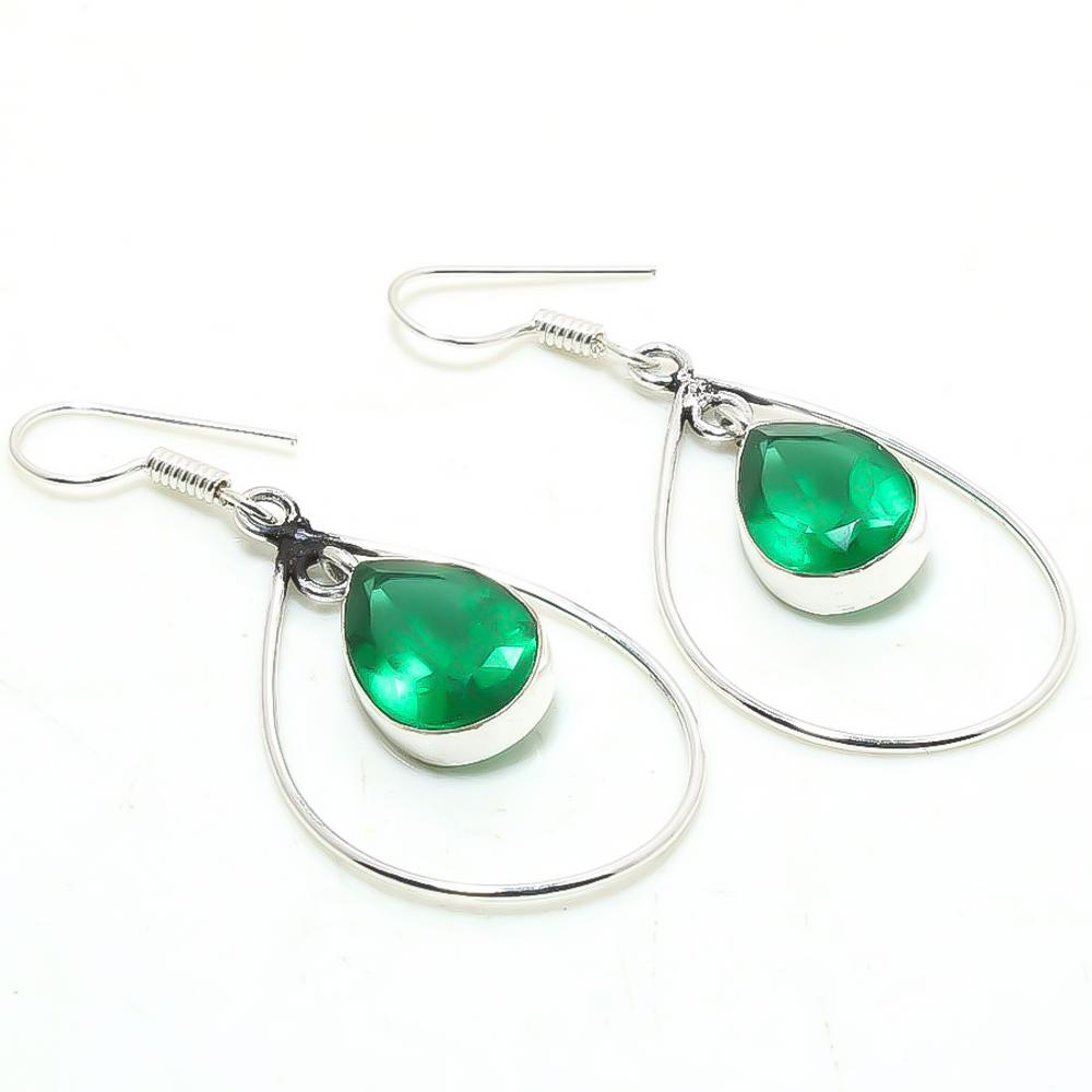 

Chrome Diopside Gemstone Handmade Drop Dangle Jewelry Earrings 2.10 c2R38