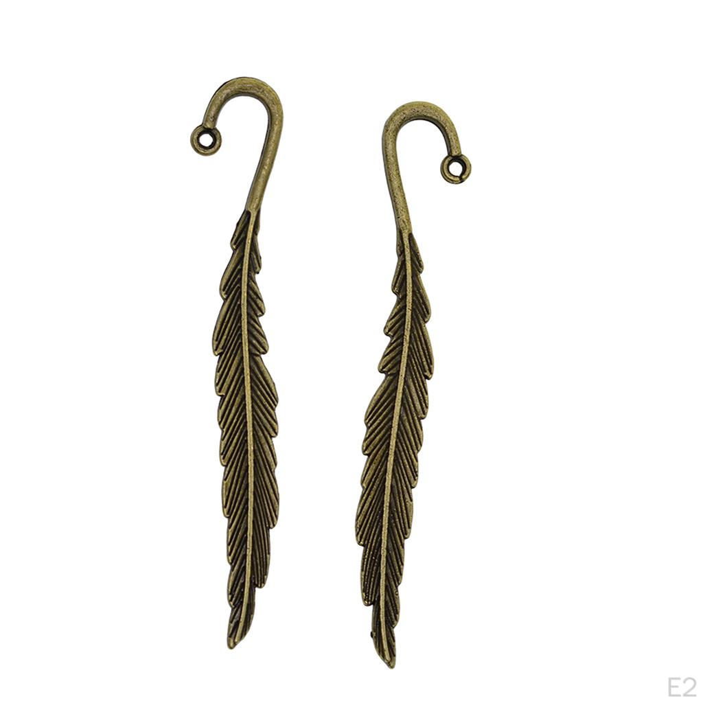 10 Stück klassische Delikatesse Kupfer Metall Perlen Lesezeichen, Bronze