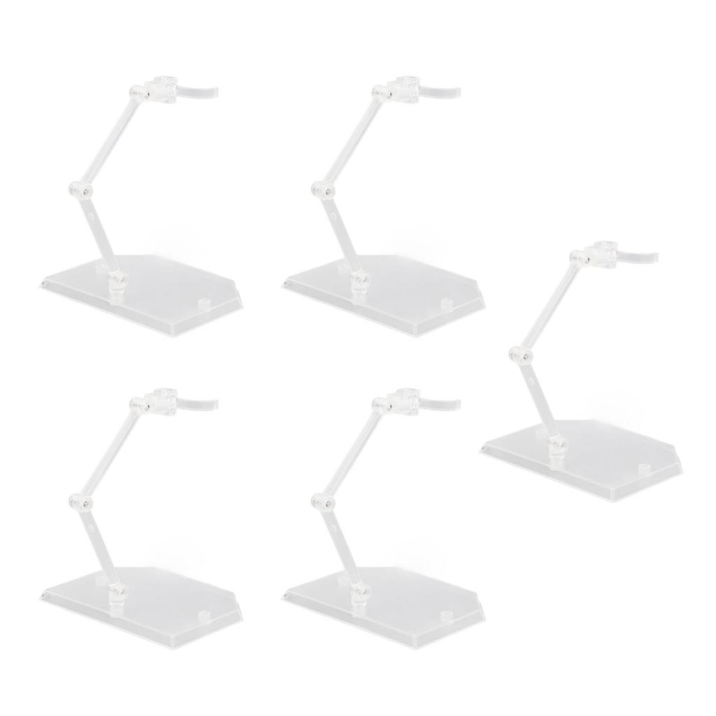  Packs Action Figure Stand Doll Model Support Multi Functional Adjustable Figure Holder Transparent