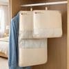 Mesh Hanging Clothes Organizer Visible Large Capacity Clothes Hanger Bag Space Saving with Hook Clothing Storage Bag Home