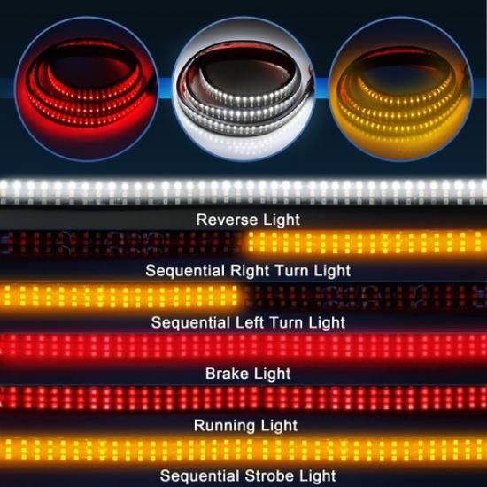 Universal Truck Tailgate Light Strip 59" Triple Row 432 LED Strip Pack of 1