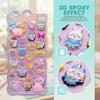Ninrikidy Butt Puni Puni 3D Puffy Sticker Set A 2-Piece Notebook Reward Decor Glitter Kids Girls Adults