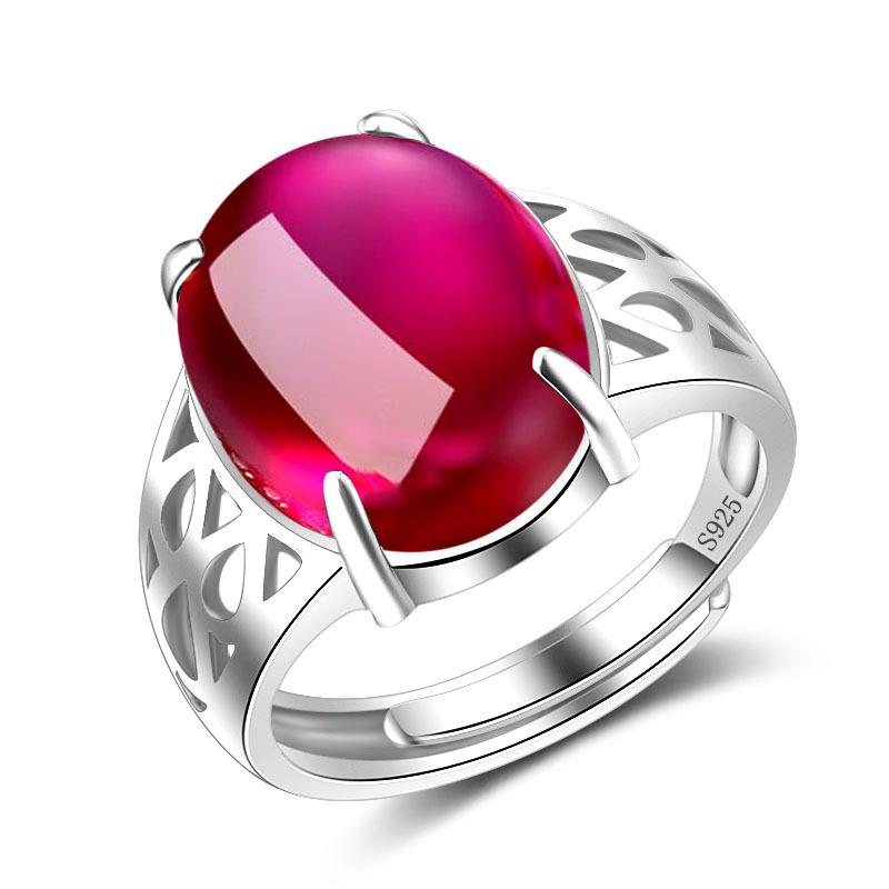 New 925 Sterling Silver Ring Heart Adjustable Simplicity Fashion Exquisite Student Girlfriend Jewelry Accessories Wedding Party