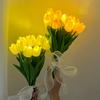 10 peças Tulipa Luminosa LED Luz Noturna DIY Lâmpada Feita à Mão Flor Artificial Buquê de Noiva Luz de Atmosfera de Natal Ano Novo