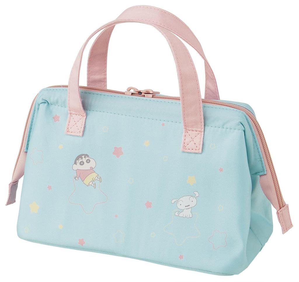 Skater Lunch Clasp Crayon Pastel Star Bag, Insulated, Closure, Women's, Shin-chan, Design, KGA1-A