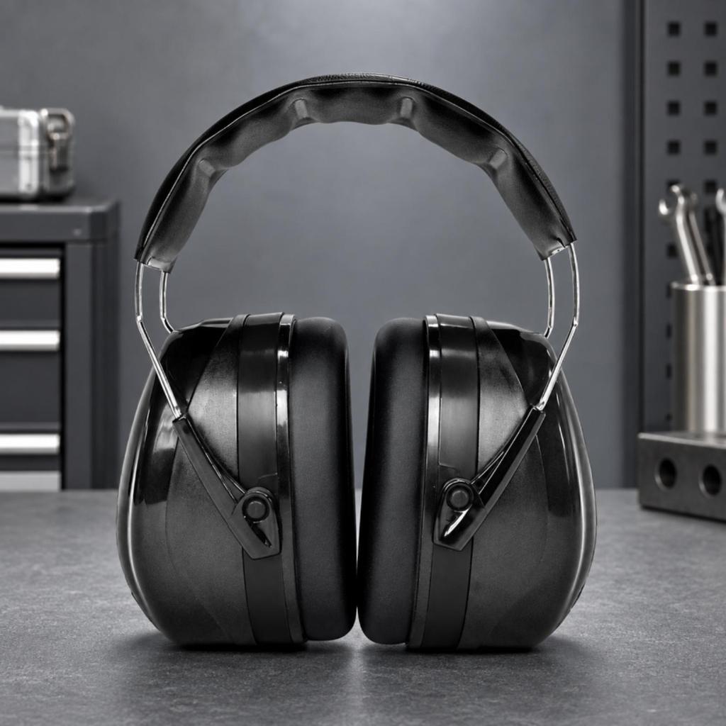 Passive Hearing Protection Earmuff ABS Shell over-the-Head Earmuffs Long-Lasting