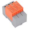 3P Surge Protector 35MM DIN Rail Mount Photovoltaic Surge Protective Device Low Voltage Arrester for