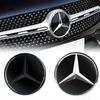 Car Sticker Benz Hot 2026 For Benz 185mm 3D ABS logo The front grille star logo badge mirror bottom For Mercedes-Benz W164 ML-cl