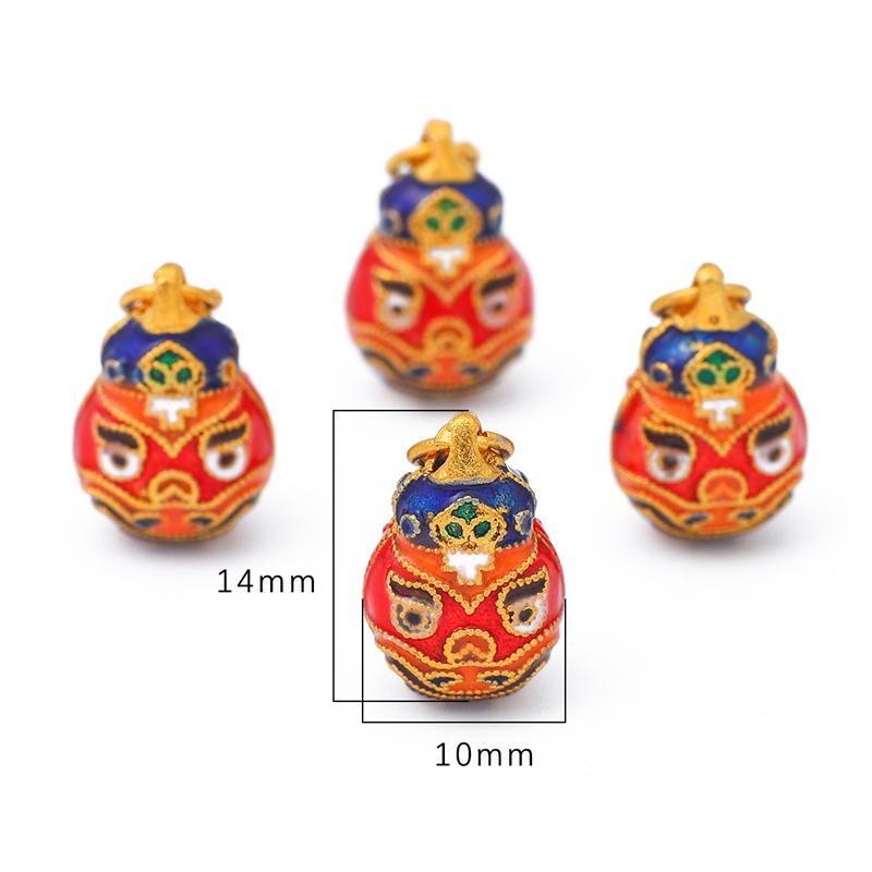 Enamel Colored Sand Gold Copper Gilded Pendant For DIY Necklace Bracelet Earrings Jewelry Making Craft Accessories