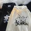 Unisexová americká streetwearová hvězdná mikina s kapucí - Oversized, lehká, ideální na jaro a podzim