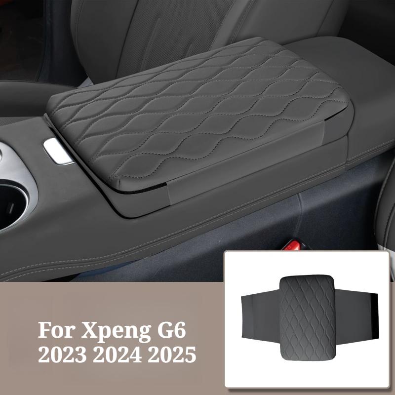 Automotive Handrail Box Height-increasing Pad Fit for Xpeng G6 2023 2024 2025 Leather Pad Car Interior Modification Accessories