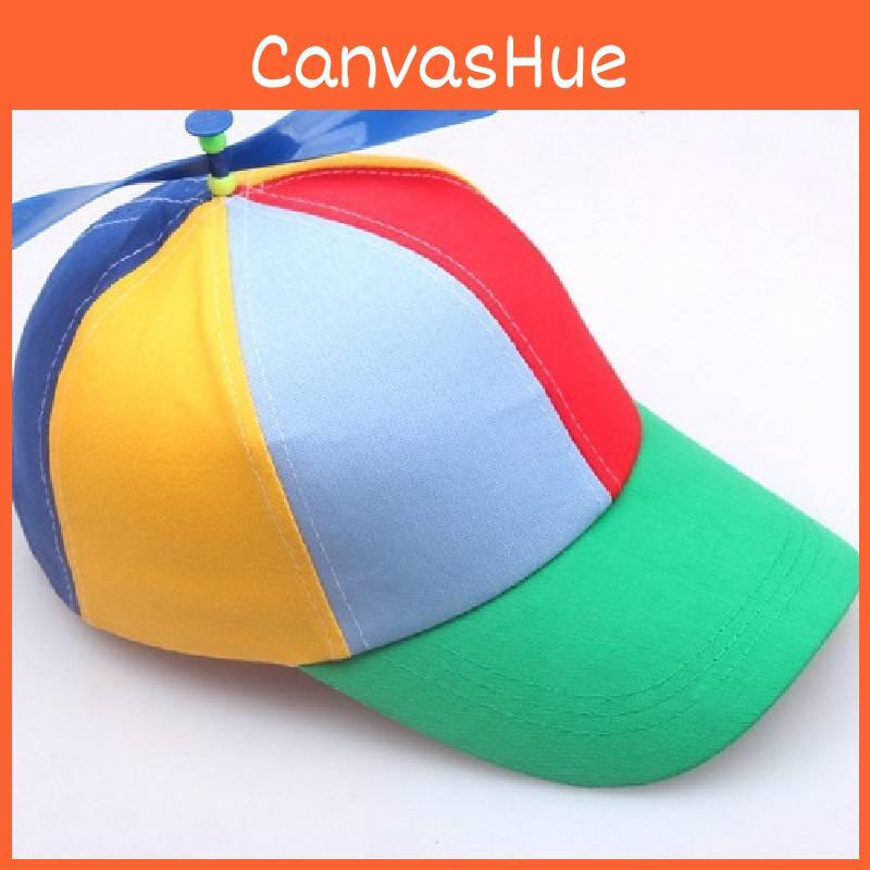 Detachable Bamboo Propeller Dragonfly Baseball Cap Sun Protection Hat Gifts