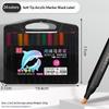 Acrylic Marker Pen Triangle Black Rod Soft Tip Layable Color Art Paint Pen For Kindergarten Student Hand Painting Diy Graffiti