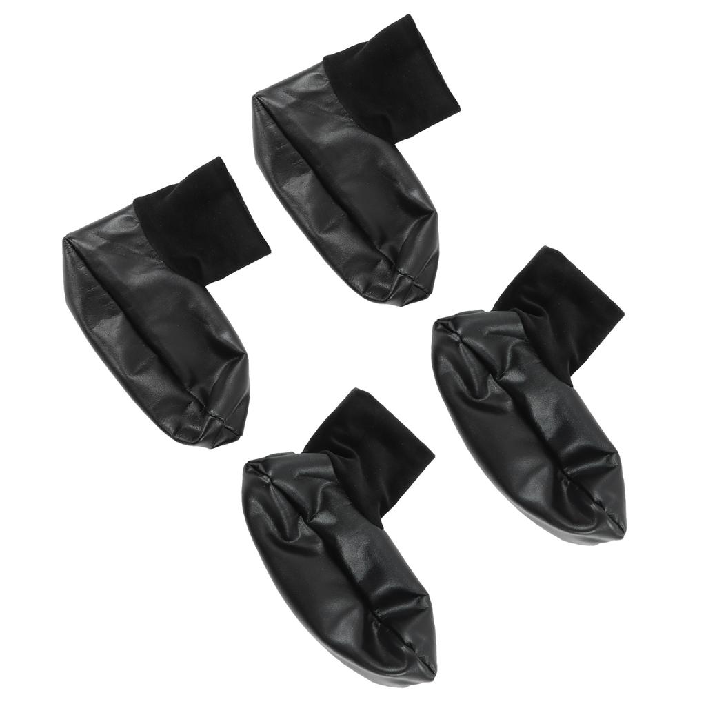 Sunnah Khuff Socks PU Leather Polyester Comfortable Warm Plush Lining Thermal Khuffain Socks for 36 To 41 EU Shoe Size