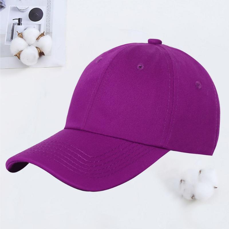 

Small Batch Soft Top Duck Tongue Baseball Hat Summer Outdoor Daddy Hat Embroidery Adjustable фиолетовый