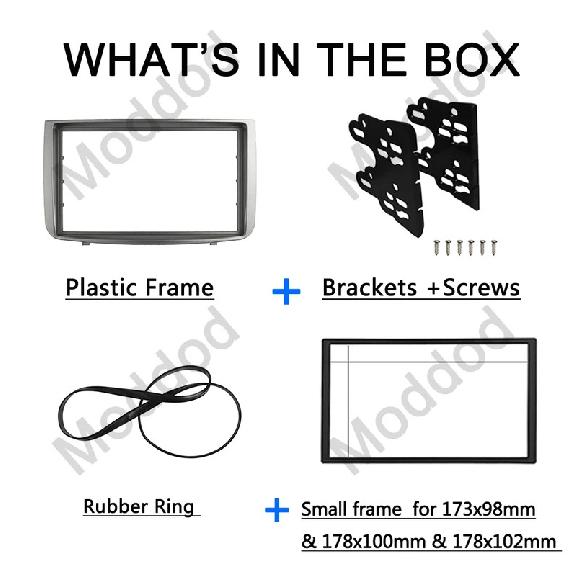 Double Din Facia for Alfa Romeo 147 Radio DVD Stereo CD Panel Dash Mounting Installation Trim Fascia Kit Face Frame Bezel