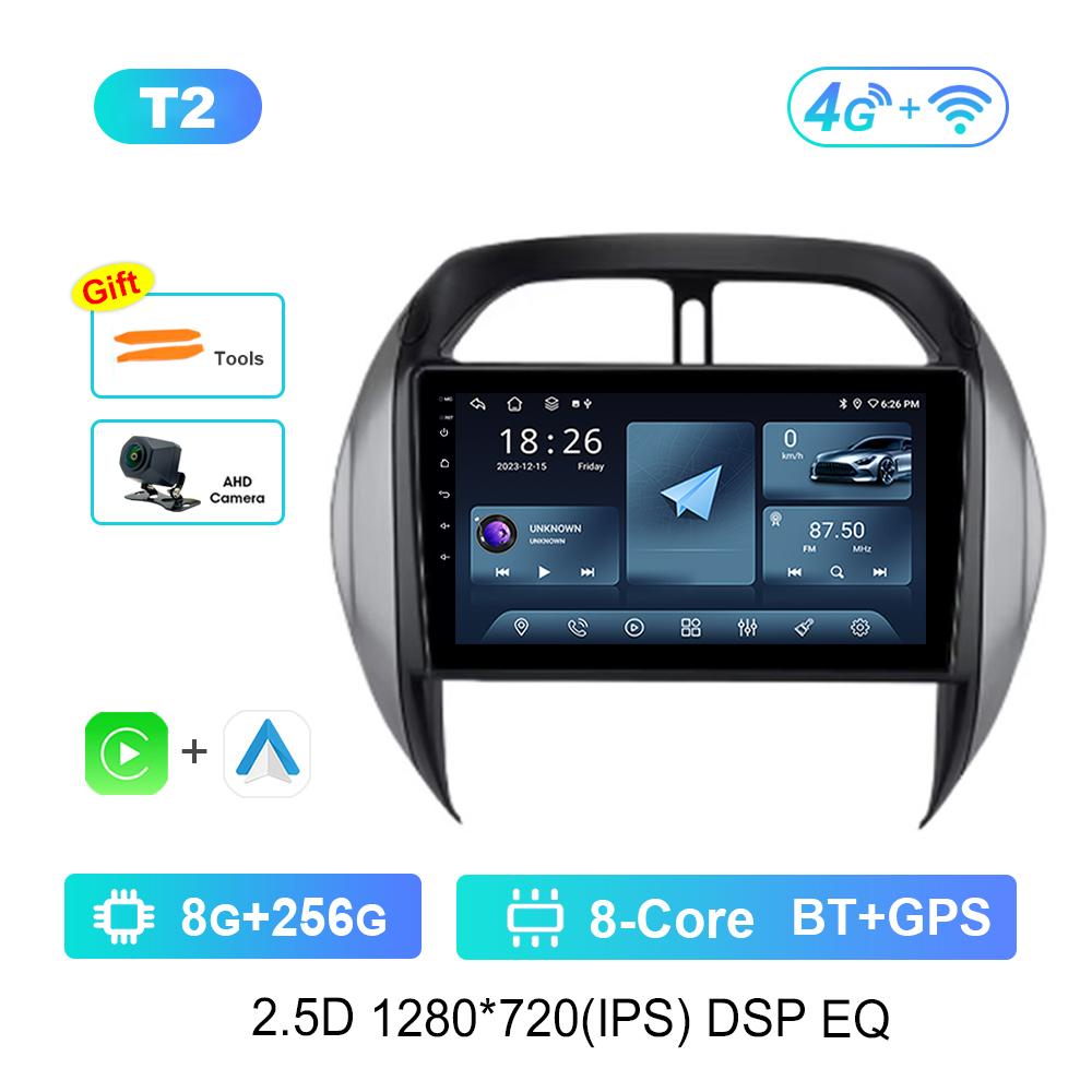 Android OS Car Radio Multimedia Player 9'' for TOYOTA RAV4 2003 - 2005 DSP Stereo 4G WiFi BT Navi GPS QLED Screen Cooling Fan