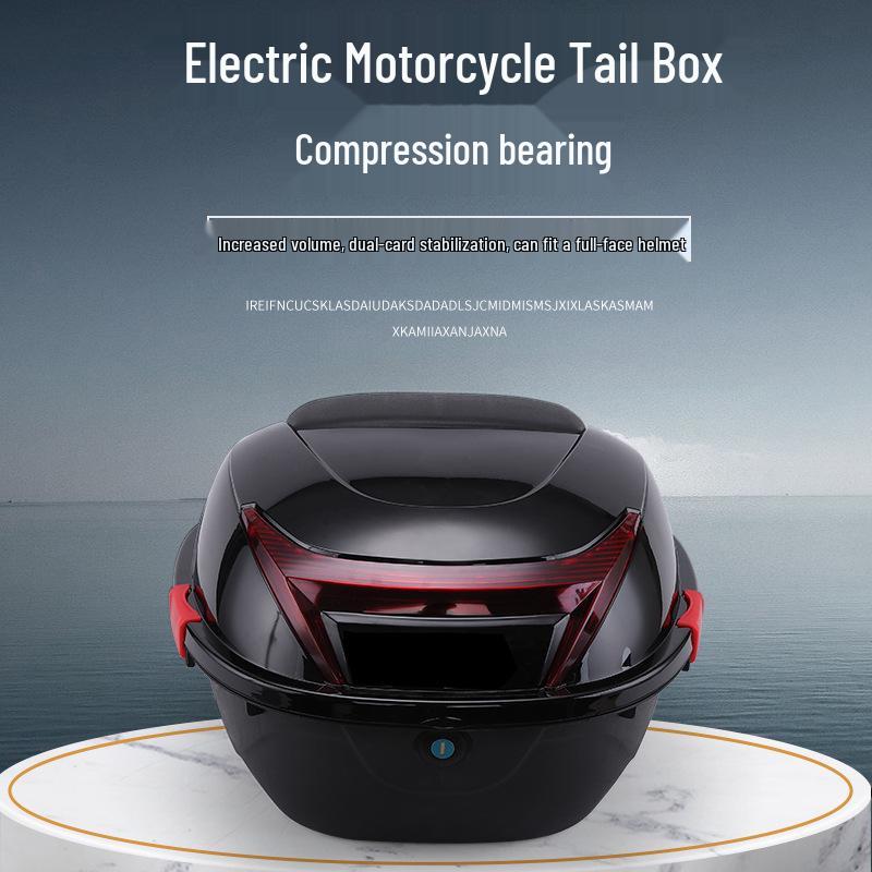 Electric Vehicle Trunk Storage Box for Motorcycles, Scooters, and Bicycles
