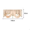 Elegant Window Valance for Home Decor - Rod Pocket Curtain Treatment