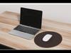 Thick Crazy Horse Leather Desk Pad: Genuine Non-slip Mouse Pad & Laptop Mat