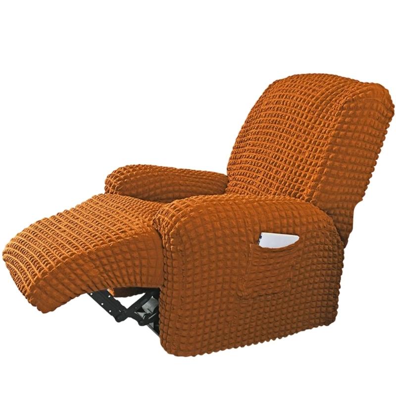 Elegant Elastic Bubble Grid Tub Single Armchair Cover with Armrests, Soft and Comfortable Single Seats Sofa Cover for Relaxation