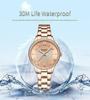 CURREN Fashion Women Gold Watches Luxury Diamond Dial Ladies Wristwatch Stainless Steel Bracelet Waterproof Luminous Classic Female Clock