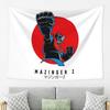 Mazinger Z Goldorak Actarus Grendizer Maske Wandteppich Wandbehang Ästhetische Heimdekoration Wandteppiche für Wohnzimmer Schlafzimmer