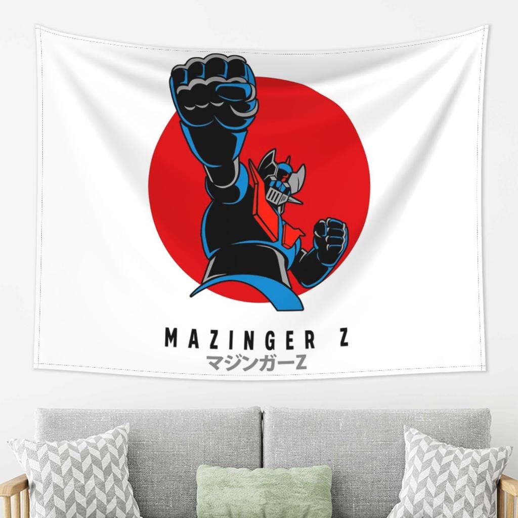 Mazinger Z Goldorak Actarus Grendizer Maske Wandteppich Wandbehang Ästhetische Heimdekoration Wandteppiche für Wohnzimmer Schlafzimmer